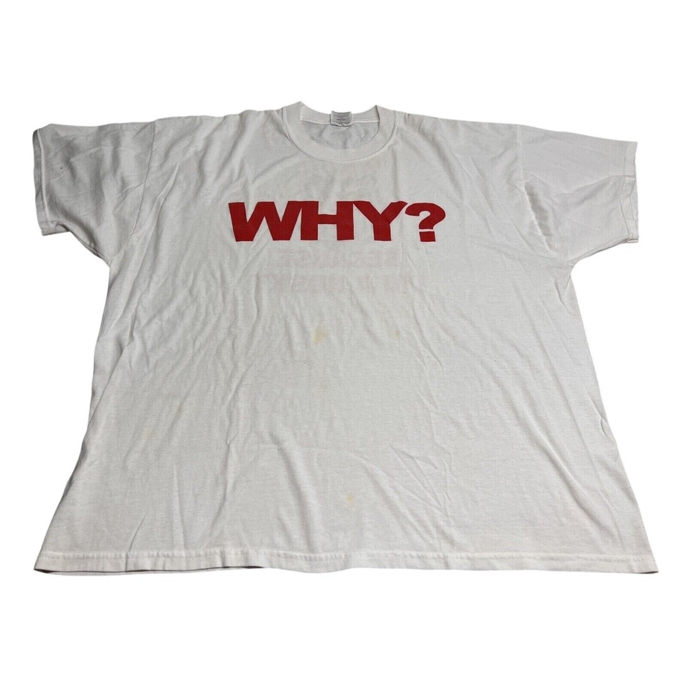 UConn Huskies T-Shirt Oversized Why? Because I'm A Husky Adult Sz 3XL Faded‎